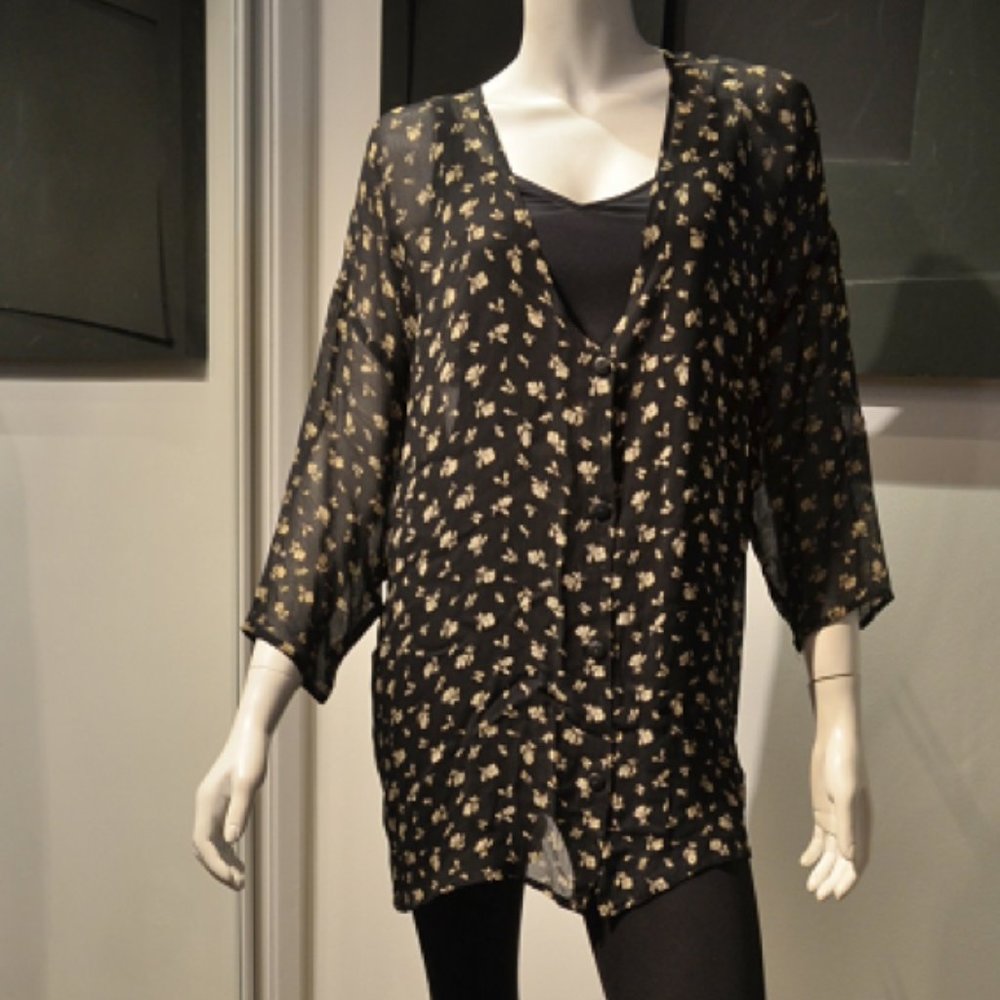 Vintage Farideh Pour Publique Georgette Tunique